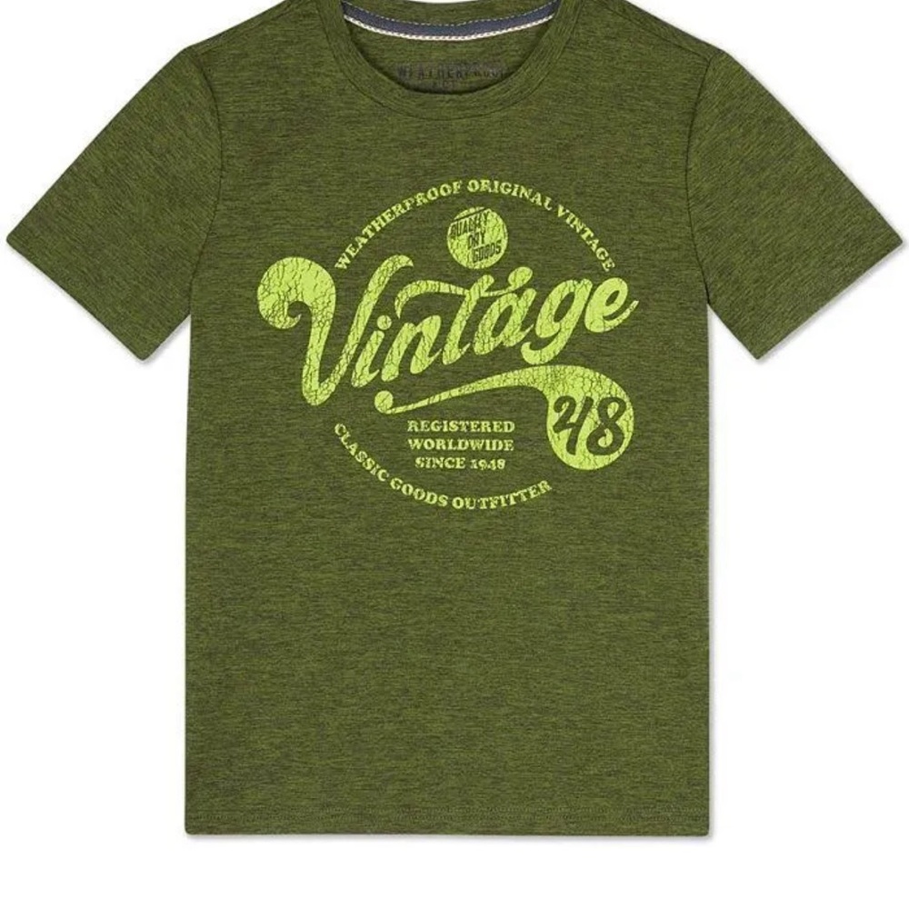 Weatherproof Two Big Boys Short Sleeve Graphic T-shirt M(10-12) NWT